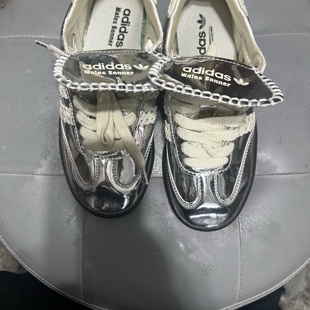 Adidas Silver Shoes